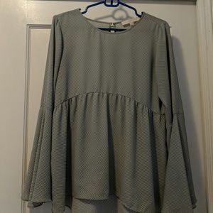 ***DONATING THIS WEEK***Loft bell sleeve blouse